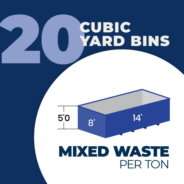 20 Yard Mixed Waste Bin Rental Per Ton WastePro Bin Rentals and