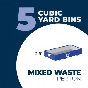 Mixed Waste Disposal & Bin Rental 5 yard