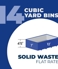 14-cubic Yard Bin Rental | Solid Waste - Flat Rate