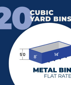 20-cubic Yard Bin Rental | Metal Waste - Flat Rate