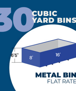 30-cubic Yard Bin Rental | Metal Waste - Flat Rate