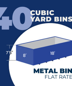 40-cubic Yard Bin Rental | Metal Waste - Flat Rate